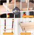 CZWESTC Natural Wood Bird Perch Swing - Cage Platform for Budgies, Cockatiels, Parakeets & Small Birds - Adjustable