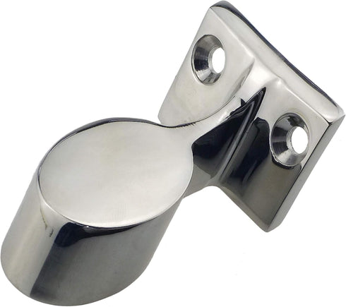 keehui Pair Heavy Duty 316SS 60° Marine Boat Stanchion Hand Rail Fitting LEFT-FRONT for 7/8" Tube