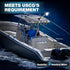 18 Inches IP67, (12-24V) Anchor Light Boat Stern Light Waterproof White Fold Down Marine Navigation Lights for Boats