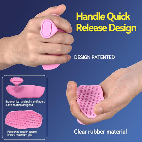 MlanRomee Anti-Slip Workout Grips Gym Hand Grips for Weight Lifting, Pull-up, Dumbbell, Barbell, Deadlift, Fitness