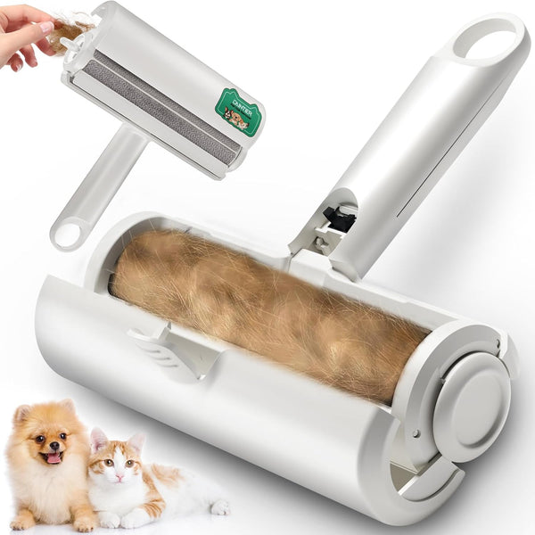 DAINTIER Pet Hair Remover, Reusable Lint Roller for Cat and Dog, Portable Multi-Surface Removal Tool
