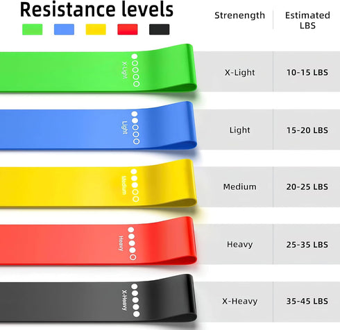 Resistance Training Kit, 2 Adjustable Bodyweight Resistance Bands with Handles, 1 Door Anchor, 5 Resistance Loop Bands