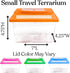 Needzo Ultimate All-in-One Hermit Crab Starter Kit, Neon Plastic Cage, Thermometer, Food, Treats, Trainer Bottle