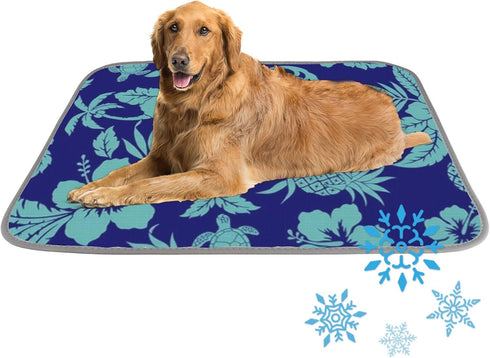 Generic Cat Dog Cooling Pad Ice Silk Cooling Mat for Cats Indoor Pineapple