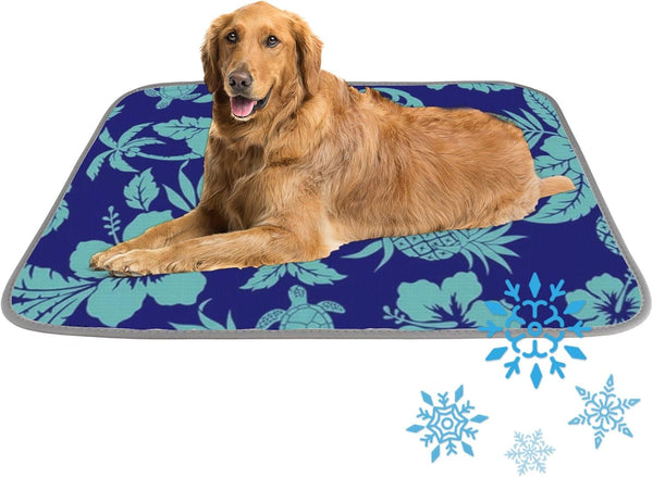 Generic Cat Dog Cooling Pad Ice Silk Cooling Mat for Cats Indoor Pineapple