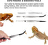 Enochainchin 10pcs Set Bearded Dragon Tank Accessories Kit Reptile Water Food Bowl, Feeding Tongs with Rubber Tip