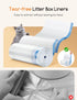 60PCS MW-SC01/MW-SC02 3 (20 MeoWant Cat Litter Box Liner - Heavy Duty Drawstring Trash Bags for MeoWant Automatic