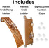 (2-Pack) Hermit Crab Climbing Ladders | Hermit Crab Tank Enrichment Decor | Decoration Accessories Supplies Toys