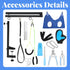 Sunnymove 13 27"-37", Hammock Set Pcs Adjustable Dog Grooming Arm with Clamps, Adjustable Height Pet Grooming Stand