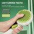 Cat Brush Dog Brush with Release Button for Shedding, Self Cleaning Cat Comb Hair Brush for Indoor Cats, Dog Deshedding
