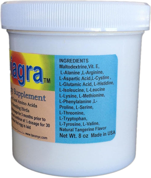 Taxonyx Science Inc (4 oz) Aviagra Fertility Supplement for Birds