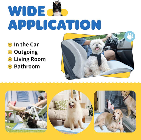 100-Pack X-Large Puppy Pads, 34'' x 28'' Leak-Proof Quick-Dry Design, 6-Layer Pee Pads for Dogs