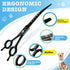 7 Inch 6 1 Set Dream Reach Dog Grooming Scissors - Professional in Pet Grooming Kit Sharp and Durable Shears Thinning