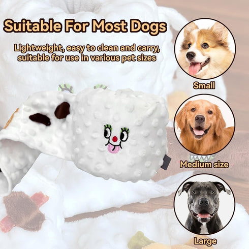 Dog Snuffle Toy, Toilet Paper Dog Puzzle Toys Hide and Seek Puppy Toys Dog Chew Toys Dog Birthday Gifts Dog Entertainment Toys for Boredom Dog Treat Dispensing Toys Nose Work Toy for Small Medium Dogs