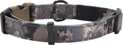 Browning Classic Performance Webbing Pet Collar, Fully Adjustable, Solid Colors and Camo Patterns, Ovix Camo, Medium