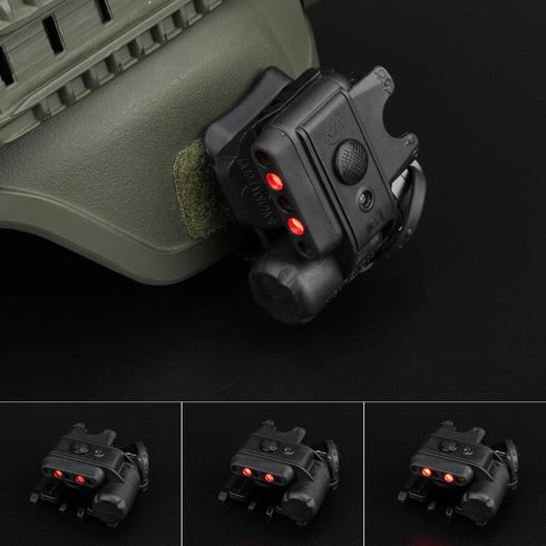 Tactical Helmet Light - Military Outdoor Survival Signal Light with Red, White, and IR Strobe Beacon