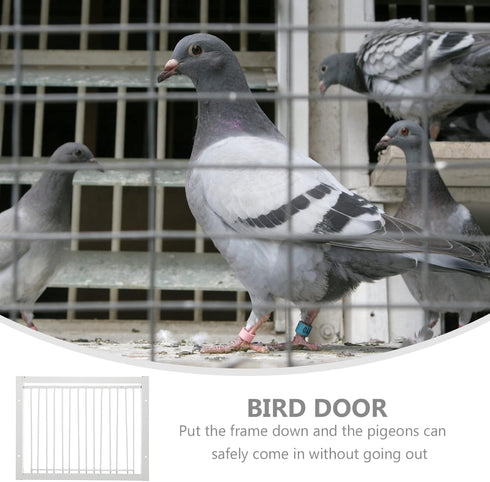 1Pc Pigeon Door, Iron Birdcage T-House Door, Bird Entrance Door for Pet Bird Supplies, 30x26cm