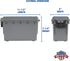 Sheffield 12628 Field Box, Pistol, Rifle, or Shotgun Ammo Storage Box, Tamper-Proof Locking Ammo Can, Water Resistant, Made in The U.S.A, Stackable, Gray by Sheffield