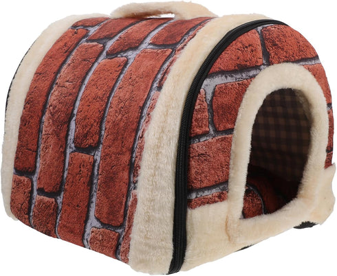 FOMIYES Pet Sleeping Bed, Cat Sleeping House Dog Bed Cushion, Pet House Cave for Dogs and Cats