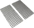 2pcs 30cm x 15cm Plastic Grid Divider Tray for Aquarium Fish Tank Bottom Isolation, Black