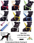 Limited Blind Dog White Color Coded Alert Warning Harness - L XL Non-Pull, Prevents Accidents