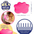 Small 4" Dog Pet Hair Massaging Brush Grooming Tool for Cats and Dogs, Long or Short Hair (Raspberry Pink)