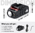 Red/Green Laser Light Combo, 900 Lumen Magnetic Charging Laser Sight with Rechargeable Battery