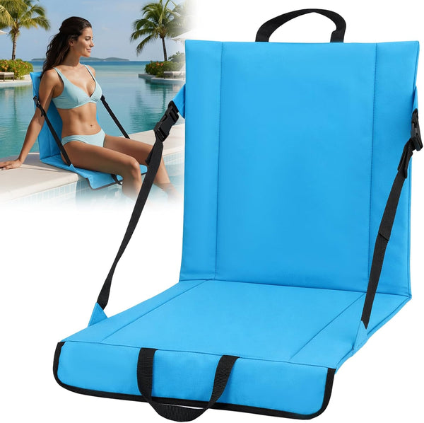 Novabright Foldable Seat for Poolside Chairs Lightweight Portable Pool Edge of Pool Flip