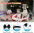 Formal Pet Bowtie Collar, 1 Piece Adjustable White Tuxedo Bow Tie and Collar for Cats Dogs, Neck Girth 21.97-25"