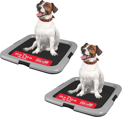IRIS USA Pee Pad Holder for Dogs and Puppies, Potty Training Tray