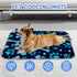 Generic 28" X22" Pet Cooling Mats for Dogs Cats Ice Silk Cooling Mat for Dogs Large Paw and Bone Outdoor Small Dog Bed