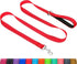 Taglory Dog Leash, Double-Sided Reflective, Soft Neoprene Padded Handle, 3/4 inch by 5 ft, for Dogs Under 20 lbs, Red