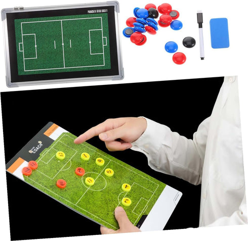 Ciieeo Soccer Training Board Aluminum Alloy Sports Ball Training Board for Football Match Strategy Planning
