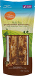 Canine Naturals Peanut Butter Chew - 100% Rawhide Free Dog Treats, 2 Pack of 7 Inch Large Rolls for Dogs 50 lbs+