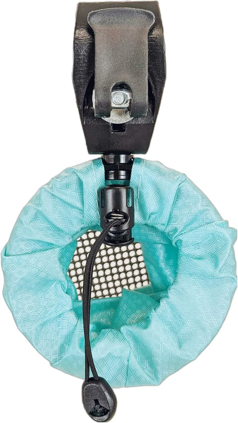 Shock-Absorbing Bike Cup Holder (Influencer Blue Diamond) | Fits All Handlebars, Adjustable for Any Size Drink
