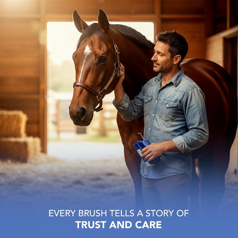 Slip-Proof Grooming Brush for Horses - Kelcie's Pick Brush Cleaning Tool