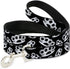 Buckle-Down Pet Leash, Brass Knuckles Black/White, 4 Feet Long, 1" Wide