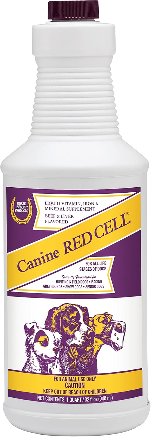 Farnam Horse Health Canine Red Cell, 1 Quart - Liquid Vitamin-Iron-Mineral Supplement