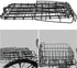 minkissy Foldable Bike Basket Rear Storage Rack Black, Sturdy Riding Storage Gadget for Electric and Traditional