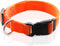 Adjustable Nylon Dog Collar for Large Medium Small Dogs, 1 Inch 3/4 Inch 5/8 Inch Wide (L(1" x 16-23"), ORANGE)