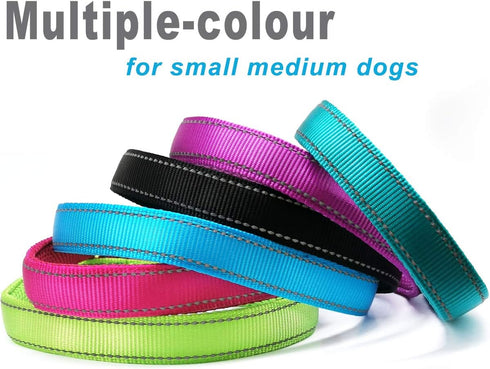 Reflective Slip Collar: Soft Nylon Training Choke Collar for Dogs, 22", Wide 1" (For Dogs 39-60 lbs)