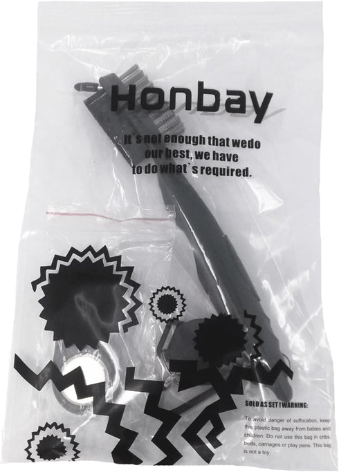Honbay Golf Divot Repair Tool Set, Golf Brush and Groove Cleaner with Retractable Clip