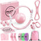 Fuelion Pilates Ring Set for Women, Home Workout Pilates Equipment with Resistance Bands,