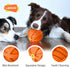 LaRoo Squeaky Dog Ball Toy, Durable Natural Rubber Chew Toy for Small Medium Large Dogs, Floating Training (3.5In