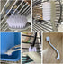 Bird Cage Cleaner with Two Brush Heads, Long Handle Tool for Cleaning Bird Cages and Kennels