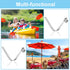 PATIKIL 8x8mm Kayak Paddle Snaps - 6 Pack Steel V Shaped Single Pin Push Button Spring Clips for Camping Awning