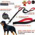 Dog Leash 6ft Long, Traffic Padded Two Handle, Heavy Duty Reflective Lead for Large or Medium Dogs