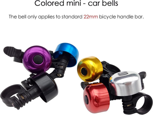 TrendBox Lightweight Alloy Bicycle Handlebar Bell Ring Horn, 6 Colors, Emergency Alarm for Safety