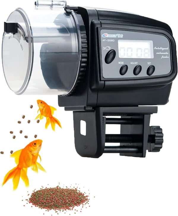 Lychee Automatic Fish Feeder | Digital Auto Timer Vacation Feeder for Aquarium