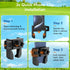Magnetic Golf Cart Phone Holder, Rotatable Phone Mount Holder Compatible with iPhone/Galaxy/Smartphones, Golf Cart